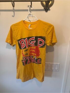 American Apparel Yellow 'Big D and The Kids Table' Graphic Tee